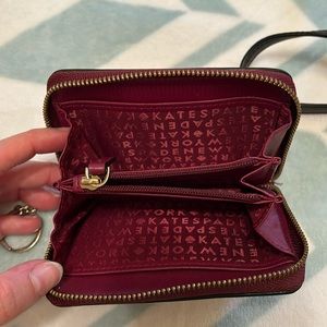 Kate spade keychain wallet